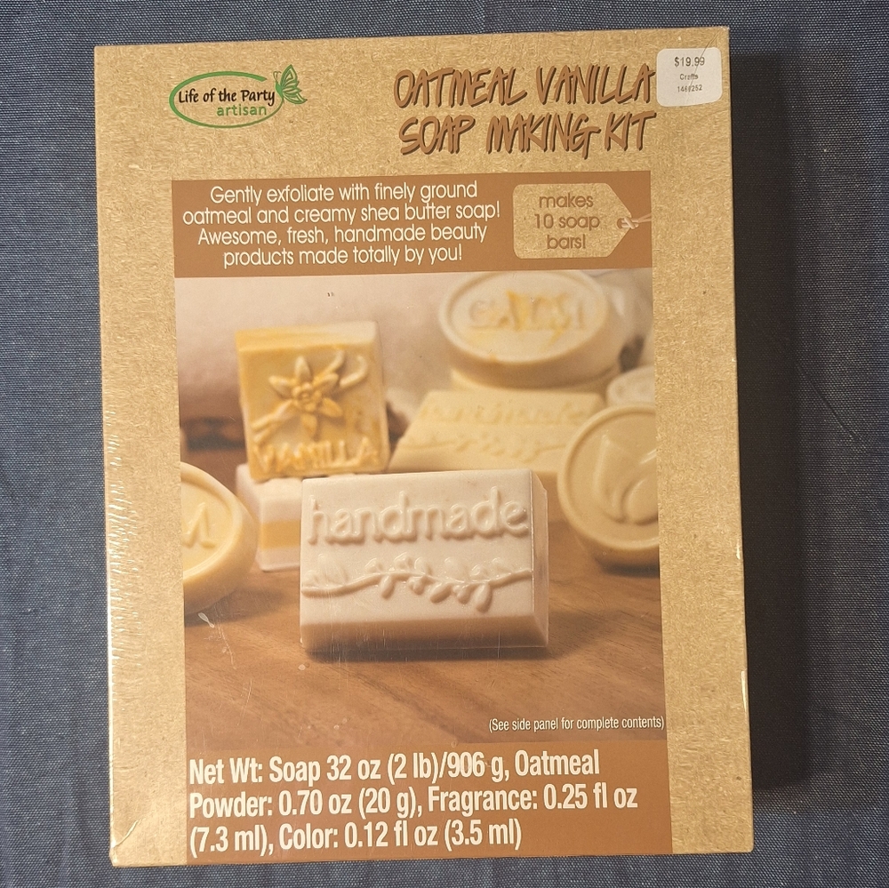 Oatmeal Vanilla Soap Making Kit